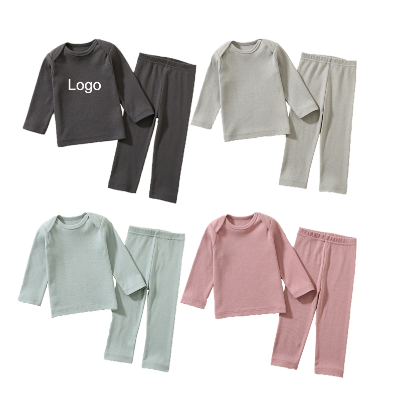 Cotton O-nakke Solid Cotton Barn Girls Klær