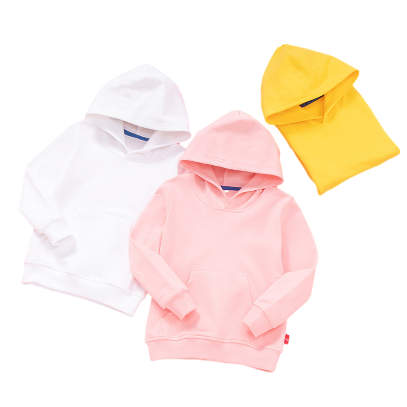 Barn Klær Blank Children Cotton Boys Hoodies Sweatshirt