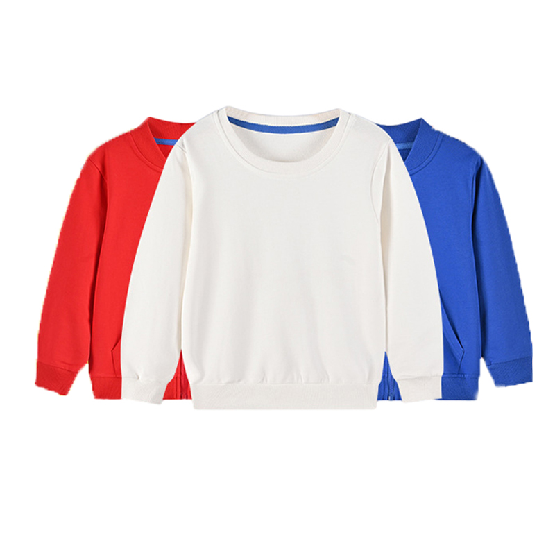 Toddler Solid farge Casual Sweatshirt Long Sove Pullover Sweatskjorte